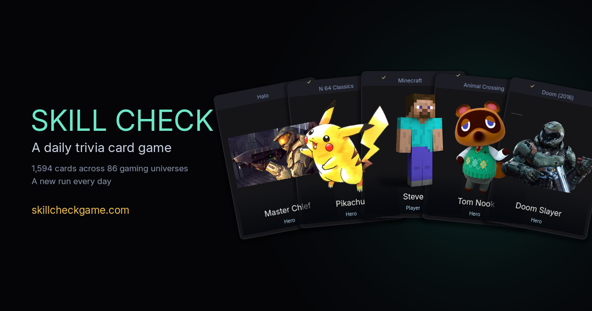 Skill Check - Daily Trivia Card Game | Skill Check